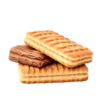 ai généré biscuit bar agrafe art png