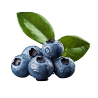 AI generated Blueberry clip art png