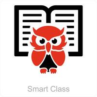 smart class and class icon concept vector