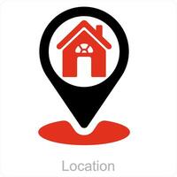 Location and map icon concept vector