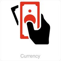 currency and money icon concept vector