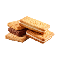 ai généré biscuit bar agrafe art png