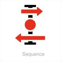 Sequence and series icon concept vector