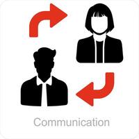 Communication and conversation icon concept vector