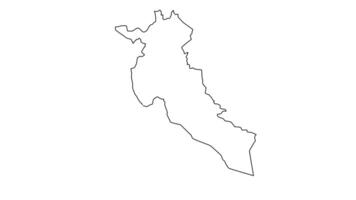animated sketch of the Djelfa map in algeria video