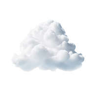 ai gegenereerd 3d wolk klem kunst png