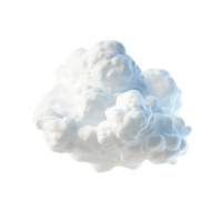 ai generado 3d nube acortar Arte png