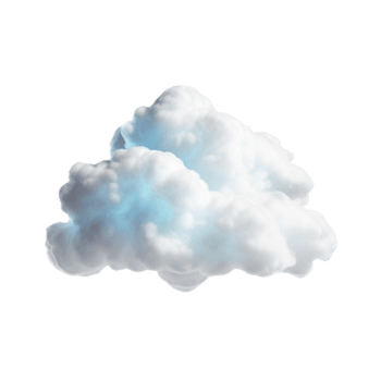 AI generated 3d cloud clip art png