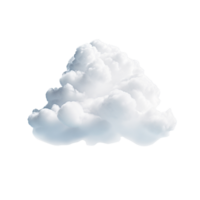 ai generado 3d nube acortar Arte png