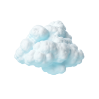 AI generated 3d cloud clip art png