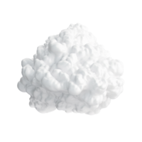 ai gegenereerd 3d wolk klem kunst png