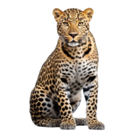 ai generado leopardo acortar Arte png