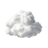 ai generado 3d nube acortar Arte png