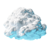 ai generado 3d nube acortar Arte png