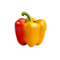 AI generated Bell pepper clip art png