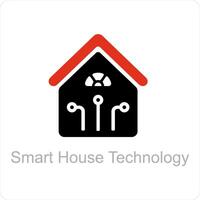 smart house technology icon concept vector