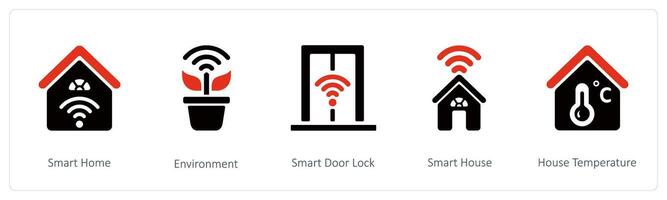 inteligente hogar y ambiente vector