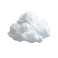 ai generado 3d nube acortar Arte png