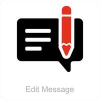 edit message and sms icon concept vector