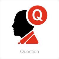 Question and query icon concept vector