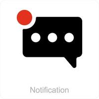 notification and comment icon concept vector