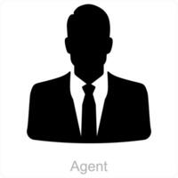 agente y negocios icono concepto vector