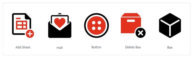 add sheet and button vector