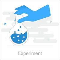 Experiment and science icon concept vector