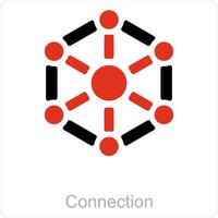 Connection and share icon concept vector