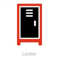 Locker and closet icon concept vector