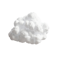 ai generado 3d nube acortar Arte png