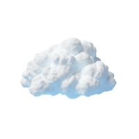 ai generado 3d nube acortar Arte png