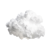 ai generado 3d nube acortar Arte png