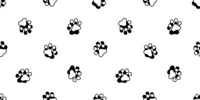 dog paw seamless pattern cat footprint french bulldog vector cartoon icon repeat wallpaper scarf isolated tile background shadow doodle illustration design