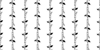 Wood branch Seamless Pattern leaf doodle repeat wallpaper tile background illustration doodle textile design vector