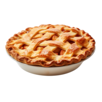 ai généré Pomme tarte agrafe art png