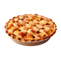 ai généré Pomme tarte agrafe art png