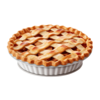 ai généré Pomme tarte agrafe art png