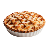 ai généré Pomme tarte agrafe art png