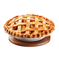 ai généré Pomme tarte agrafe art png