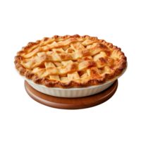 ai généré Pomme tarte agrafe art png