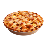 ai généré Pomme tarte agrafe art png