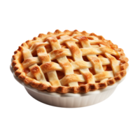 ai généré Pomme tarte agrafe art png