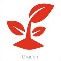 Garden and nature icon concept vector