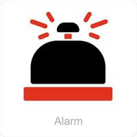 alarm and sign icon concept vector