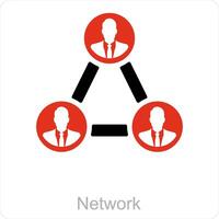Network and link icon concept vector