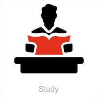 Book Reading and read icon concept vector