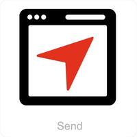 send and deliver icon concept vector