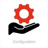 Configuration and gear icon concept vector