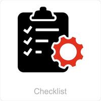 Checklist and list icon concept vector